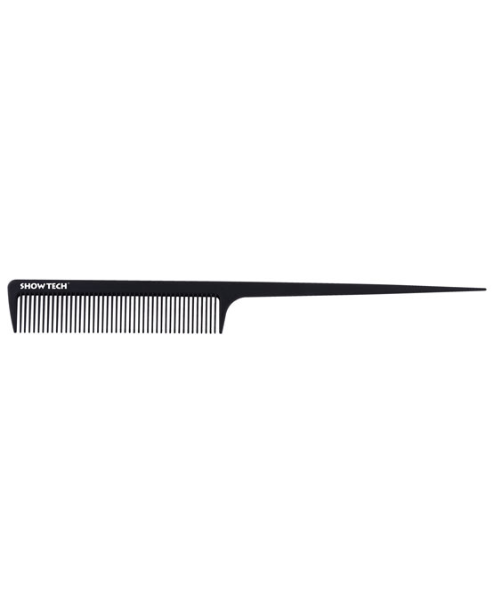Pettine con coda in carbonio antistatico 22 cm