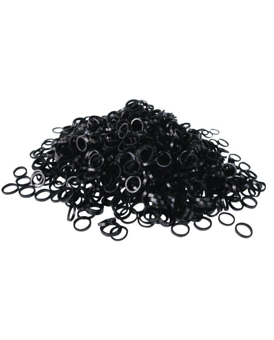 Elastici professionali Show Tech in lattice naturale, misura piccola, tensione media, nero 1000pz