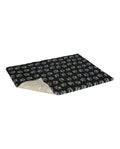 Petlife Vetbed tappeto per cani nero zampe grigie 150x100cm
