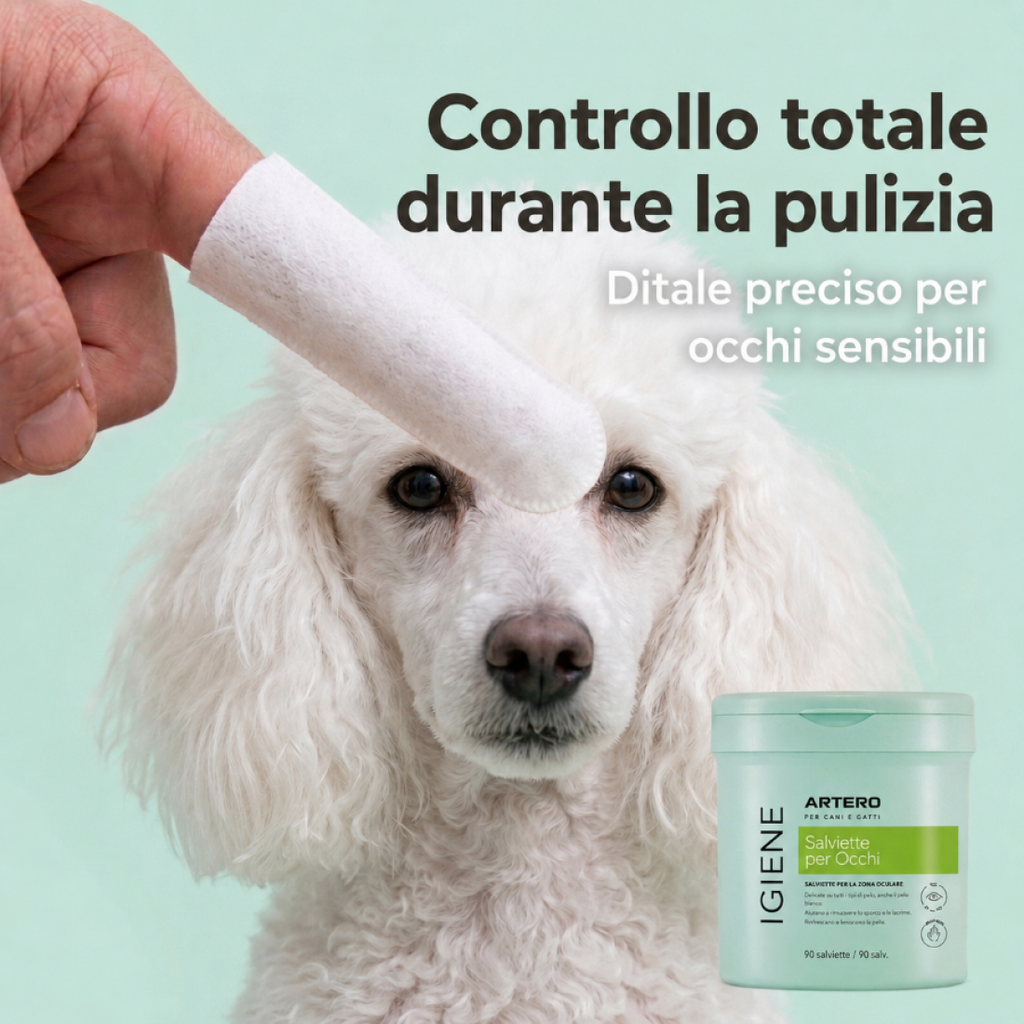 Ditali per pulizia occhi cane e gatto by Artero