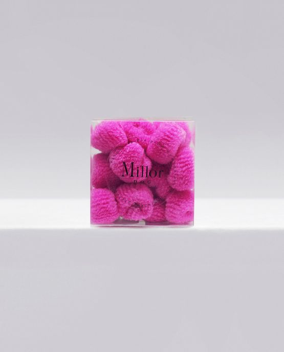 elastici spugna rosa scuro cane