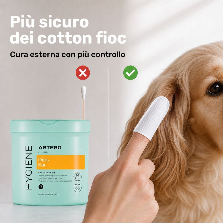 Ditali pulizia orecchie cane e gatto by Artero